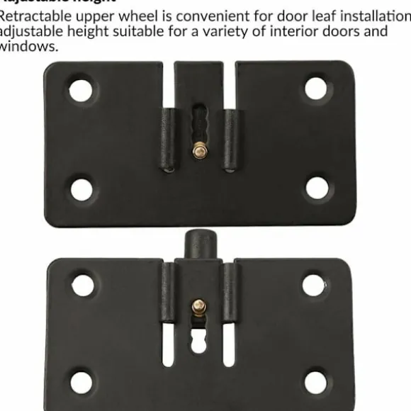 Sæt med 2 skydedørsruller, skydedørsskab, skydehjul 30mm nylon skydeskabshjul lydløs til skab garderobe garderobe (sort