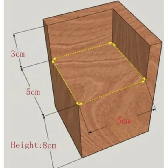 Sæt med 4 træsengsforhøjere – Højde 10 cm – Til tunge møbler – Nem installation for ergonomisk rengøring