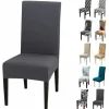 Sæt med 6 Universelle Stretch Stolsbetræk - Moderne - Grå