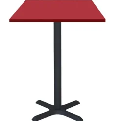 Ståbord 60 x 60 cm - almindelig rød Dina model Röd