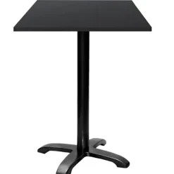 Ståbord 60 x 60 cm - Bazila model sort Svart