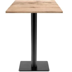 Ståbord 60 x 60 cm - Milan T model naturlig tannin brun