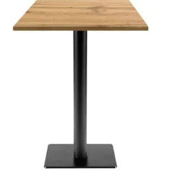 Ståbord 60 x 60 cm - Milan T panser eg model brun
