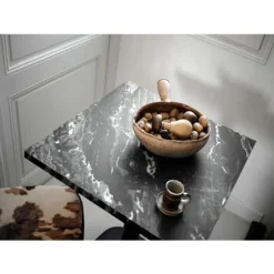 Ståbord 60 x 60 cm - Rome royal marmor model Svart