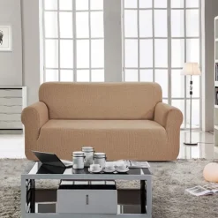 Stilrent Stretch Betræk til Sofa, 1-Delet, Høj Stretch, Tykt og Blødt Sofabetræk, Maskinvaskbart, Skridsikkert Blu-FA- Blue 1 seater/chair