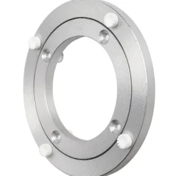 Støjsvag drejeskive forbedret lydløs aluminiumslegering roterende hardware drejeskive stabil og skridsikker til spisebord 5 tommer