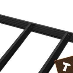 Stålopbevaringsreol, 5 hylder, 180x90x40 cm, sort