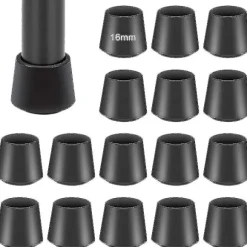 Stolbensbeskyttere, 16 gummipropper til stoleben