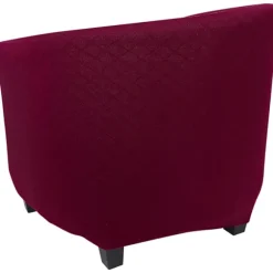 Stolbetræk Stretch Barrel Stol Slipcovers Ensfarvet Tub