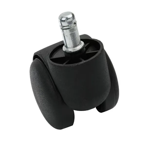 Stolehjul drejehjul møbelhjul 5-pak 50 mm / 2 tommer Black Black