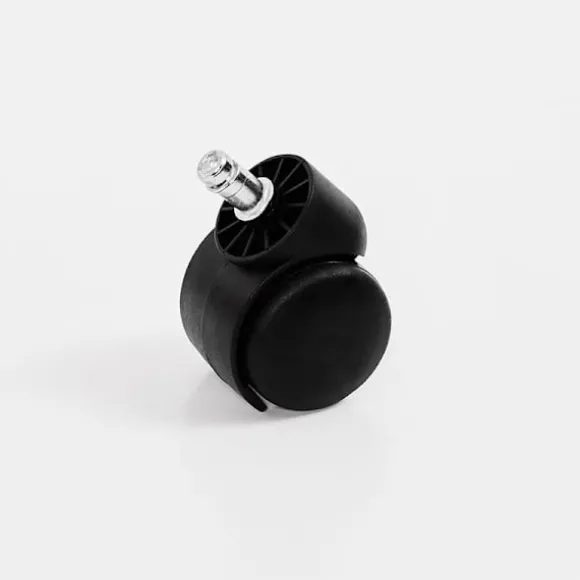 Stolehjul drejehjul møbelhjul 5-pak 50 mm / 2 tommer Black Black