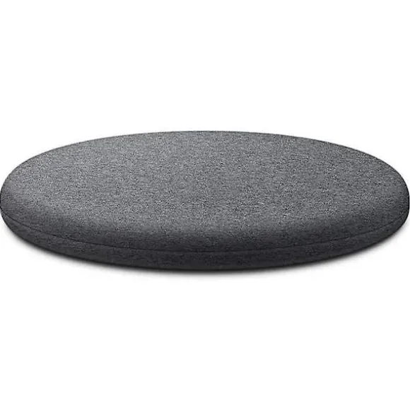 Stolehynde, Rund Memory Foam Sædehynde Ryglænshynde Til Stol Lysegrå L