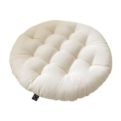 Stolepude i hvid farve - Dim: 40x40x6cm,