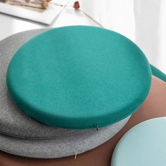 Stolepude, Rund Memory Foam Sædepude Lændestøttepude Til Stol db coffe L
