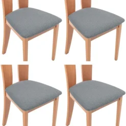 *Stolesædebetræk, Stolesædebetræk 4 stk. Spisestolbetræk*