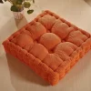 Stolpude lænestol siddepude sofapude til indendørs og udendørs brug, firkantet, forskellige farver, tyk polstring, 38 * 38 cm (vibrerende orange)
