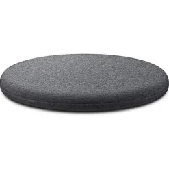 Stolpude, Rund Siddepude i Memory Foam Ryglænspude til Stol db lysegrå L lysegrå L light grey L
