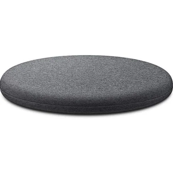 Stolpude, Rund Siddepude i Memory Foam Ryglænspude til Stol db lysegrå L lysegrå L light grey L
