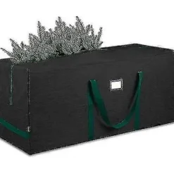 Stor juletræsopbevaringstaske, kraftig vandtæt Oxford-stof, opbevaring af julepynt med håndtag 122*39*55CM_yux 122*39*55CM