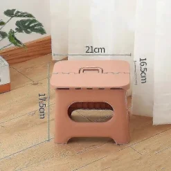 Stor Sammenklappelig Skammel Foldbar Multifunktionel Kraftig Hjem Køkken Børn G Rosa S