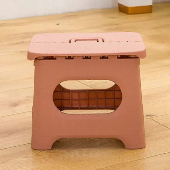 Stor Skammel Sammenklappelig Multifunktionel Kraftig Hjem Køkken Børn Pink S