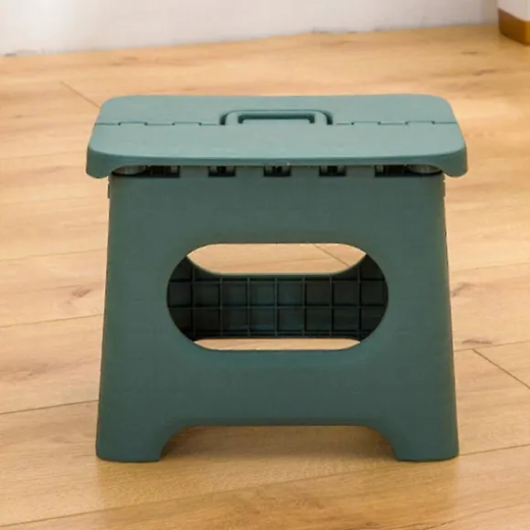 Stor Skammel Sammenklappelig Multifunktionel Kraftig Hjem Køkken Børn G L Green