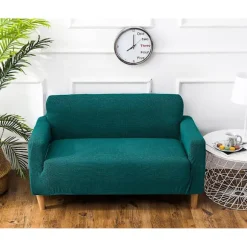 Stretch Sofa Overtræk Sofa Betræk, Universal Sofa Betræk til Armlæn Sofa (Sort, 1 Person)