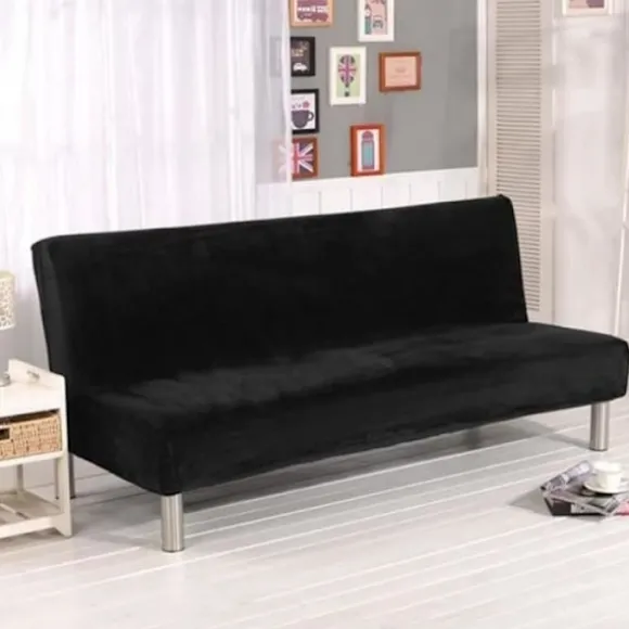 Stræk Clic-Clac Betræk - Sort - Uden Armlæn - Polyester - Syntetisk - Moderne Black