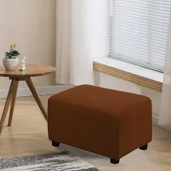 Stræk Ottoman Betræk Fodstøtte Skammel Slipcover Puf Beskytter
