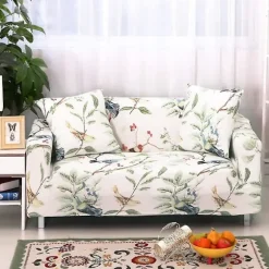Stræk Sofa Betræk Elastisk Sofa Betræk Jacquard 2 Personers Sofa Betræk Blomstret Mønster