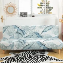 Strækbar Armløs Sofa Betræk, Universal Armløs Sofa Betræk, Fuld Dækning, Foldbar