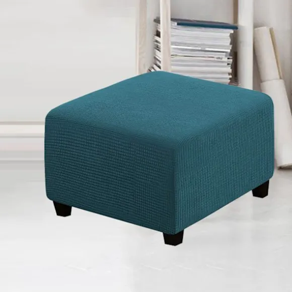 Strækbar Ottoman-betræk Ottoman-betræk Pouf-beskytter Ottoman-opbevaring