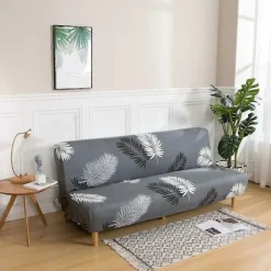 Strækbart sofabetræk 3-personers, sofabetræk til sovesofa uden armlæn 190-220 cm 1 stk