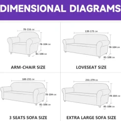 Strækbart sofabetræk, skridsikker sofabetræk, elastisk sofabetræk med armlæn, sofabetræk Koltuk Örtüsü sofakast grey / pink 2 sitzer | sofa breite: 145-178 cm | Fyndiq