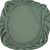 Strækbart stolebetræk til kontorstol, drejestol, sædebetræk (grøn 38-48cm × 38-48cm)