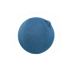 Støvtæt Anti-skrid Træningsbold Cover Bomuld Hør Praktisk Fin Strikket Yoga Bold Cover Til Hjemmet Mørkeblå Dark Blue