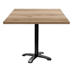 Tabel 90 x 90 cm - model Bazila egetræ delano brun