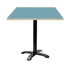 Tabel 70 x 70 cm - model Bazila blå cedertræ kanter Blå