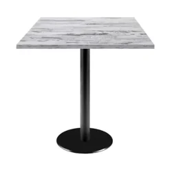Tabel 70 x 70 cm - model Rom eg fra Island Vit