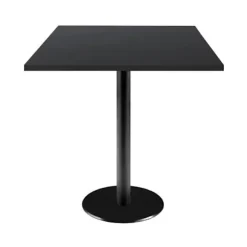 Tabel 70 x 70 cm - model Rom med sort enhedsben Svart