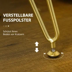 Taburet, polstret bænk med fløjlslook, fodskammel med polstret sæde, metalben, fodstøtte, til stue, soveværelse, 76 x 38 x 41,5 cm, cremehvid
