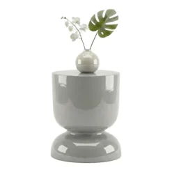 Timeglas sidebord og skammel – metal, multifunktionelt design