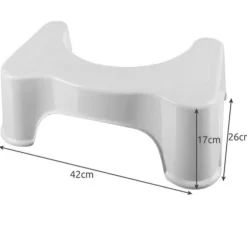Toilet skammel - Til lindring af forstoppelse - hvid white 750