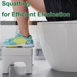 Toilet Skammel Poop Skammel, Bærbar Plast Potte Skammel til Voksne og Børn, Skridsikker Badeværelses Trin Ergonomisk Toilet Skammel Squat