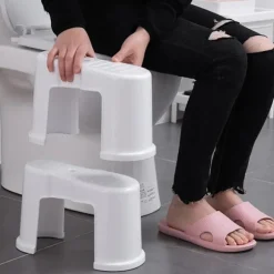 Toiletpall 2-delt - Til forstoppelse - Squatty Potty Vit white
