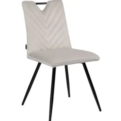 TONY polstret lænestol, lysebeige velour_MGF