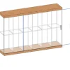 Transparent akrylvitrine monteret med skydedør, støvtæt legetøjsudstillingsboks beskyttelsesetui