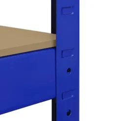 T-Rax ekstra store opbevaringshylder - blå - 160 cm L - 60 cm D - 265 kg pr.