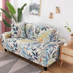 Trykt sofa sæt Elastisk sofa sæt mønster dobbelt sofa sæt til 2 pude sofa Dobbelt sofa Dobbelt sofa sæt (3 sæder/