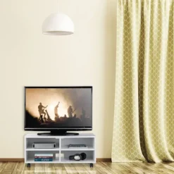 TV bænk med 4 rum og hjul